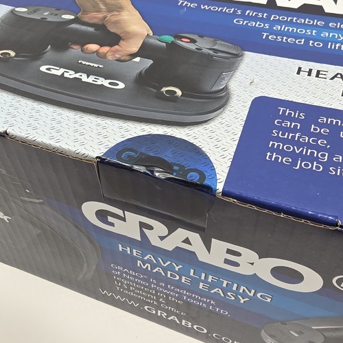Grabo Nemo Electric Vacuum Suction Cup Lifter Tool W/ 375 lb Max Load, New! - Picture 6 of 6