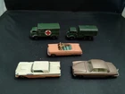 MATCHBOX LESNEY LOT OF FIVE MODELS INC FORD THUNDERBIRD--Y672