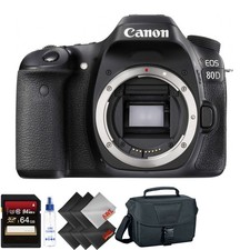 Canon EOS 80D 24.2 MP Digital SLR Camera - Black (Body Only) for
