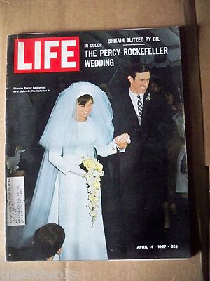 Life Magazine, April 14, 1967 - Sharon Percy weds John D. Rockefeller IV