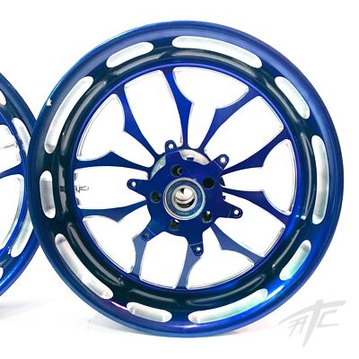 NINJA 300 FAT TIRE CANDY BLUE CONTRAST RECLUSE WHEELS 12-20