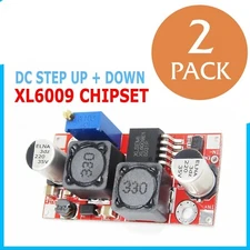 2x XL6009 3A DC Buck Step Up Down To Adjustable Voltage Power Converter