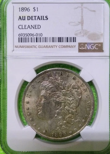 1896 MORGAN ✪ NGC AU ✪ PHILLY MINT ◢TRUSTED NGC AU