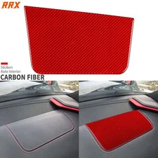 Red Carbon Fiber Co-pilot Dashboard Panel Cover For Chevrolet Corvette C8 20-25