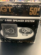 Old School 3-way Speaker System Mgt Car Audio Systems Model Pr-6510t 6.5 New