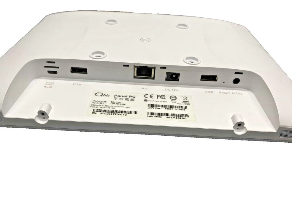 Qbic weiß Touch Panel-PC 10,1" LCD TD-1050 Raum Buchung, Slideshow, Smart Home - Bild 4 von 4