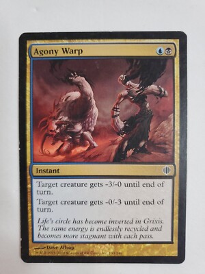 MTG Magic The Gathering Card Agony Warp Instant Black Shards of Alara 2008