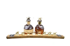 Blanton's Bourbon Cork Display Solid Oak with Metal, Blantons, Barrel Stave