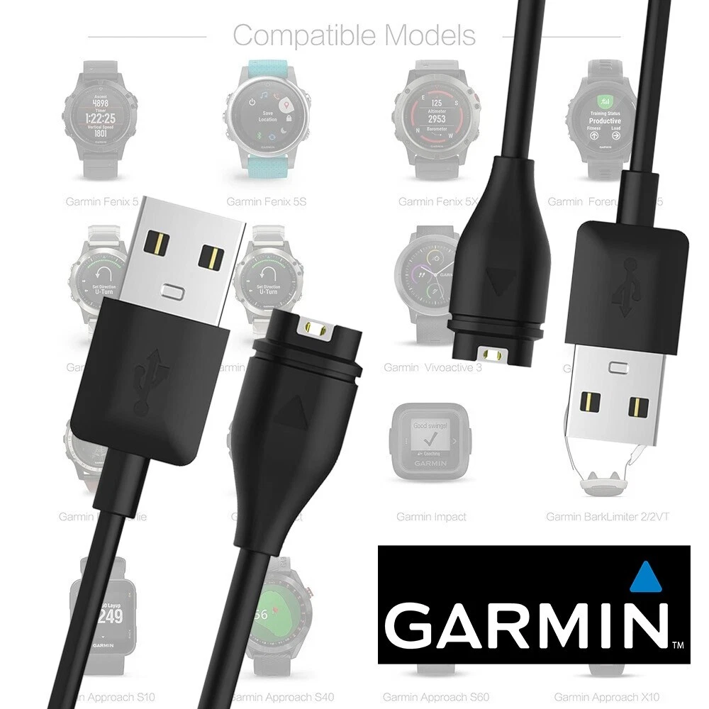 USB Sync Charging Cable Charger for GARMIN Fenix 5 6 7 VivoActive