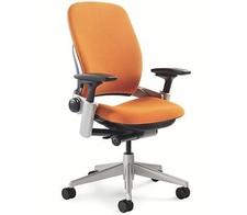 Steelcase Leap PLUS Adjustable Chair V2 - Buzz2 Pumpkin Fabr