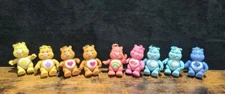 Care Bears poseable lot Of 9  Vintage Bears In Great Condition For It's Age 