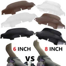 6" 8" 10'' Wave Windshield WindScreen For Harley Electra Street Glide FLHT 96-13