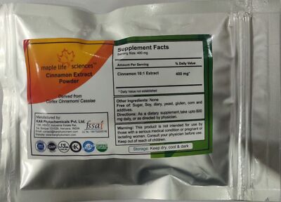 Cinnamon 10:1 Extract Powder Cinnamomum Pure & High Quality Extract Powder