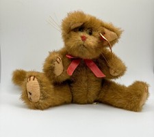 VTG TY 1st Gen 1992 Attic Treasures Pouncer Jointed Cat Plush Stuffed Animal