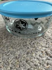 Clear Pyrex w/ Blue Lid Star Wars Darth Vader Disney 4 Cup Storage Container New