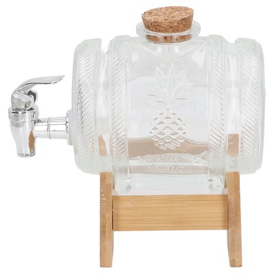 Verdickt Glas-Getränke-Eimer Dicht Mit Wasserhahn 1000ml