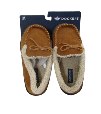 NWT DOCKERS Youth Boys Microsuede Sherpa Lined Moccasin  display picture 2
