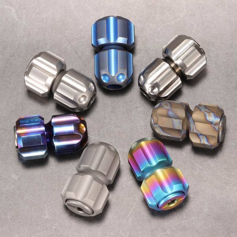 EDC Titanium Missile Knife Lanyard Bead Paracord Necklace Pendant