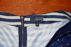 THE LIMITED BEAUTIFUL NAVY BLUE LACE OVERLAY STRIPED SKIRT. WOMEN'S - SIZE 6. — photo 2