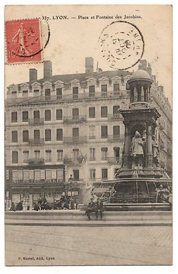 CPA 69 - LYON (Rhône) - 337. Jakobsplatz und Brunnen