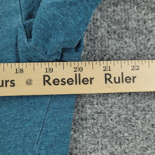 Frank & Oak Button Shirt Men Medium Blue Knit Stretch Collar Short Sleeve Adult - Picture 8 of 12