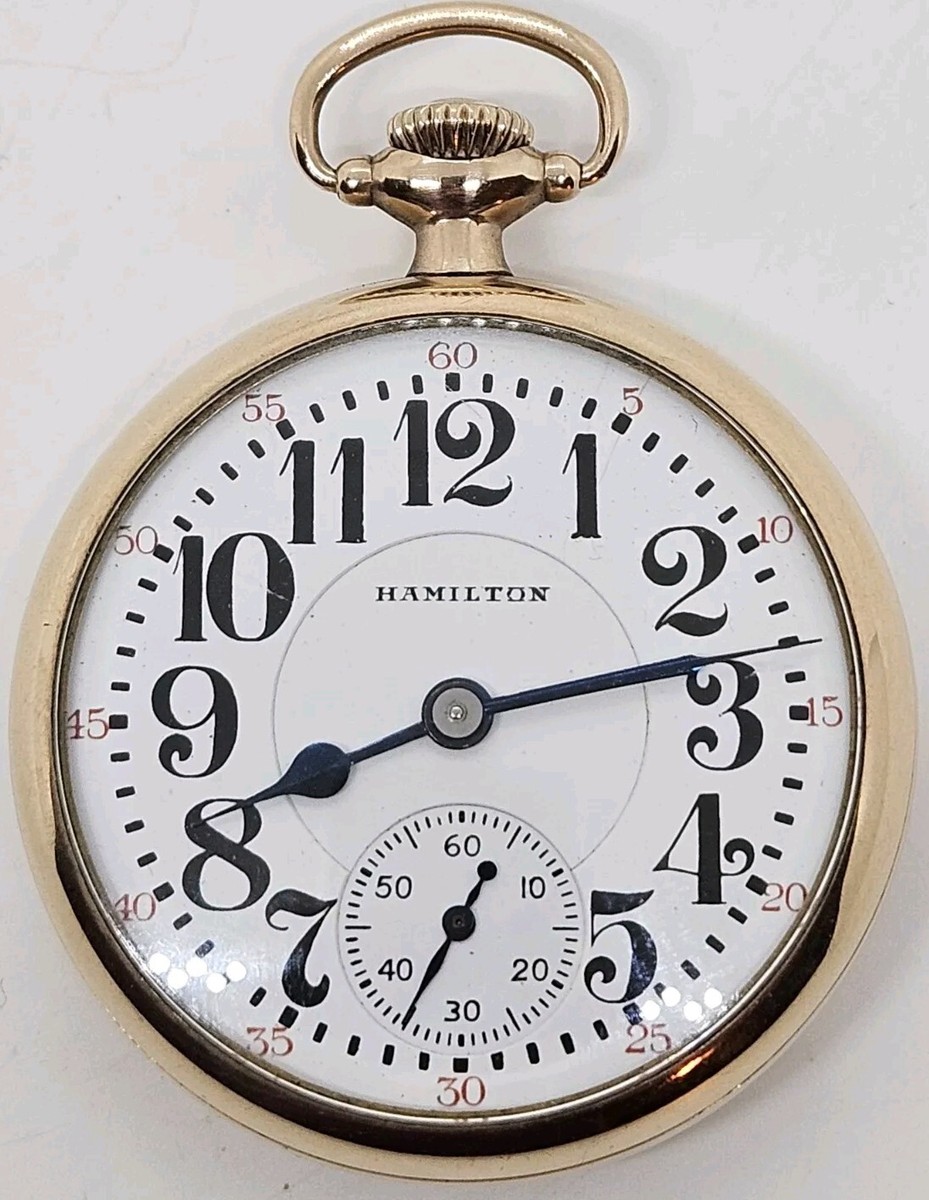 Antique 1930 HAMILTON 21J Railroad Grade 992 10K G.F. Gold RR