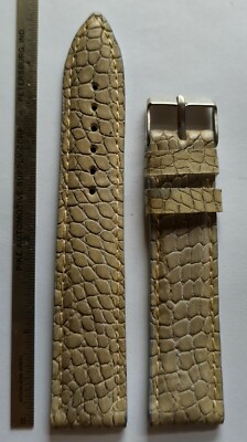 Brajo 20mm Facon Crocodile wristwatch strap