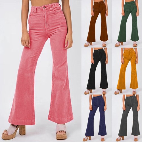 solid color flare pants
