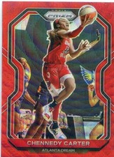 2021 Panini WNBA Prizm CHENNEDY CARTER #49 RED RUBY WAVE PRIZM DREAM