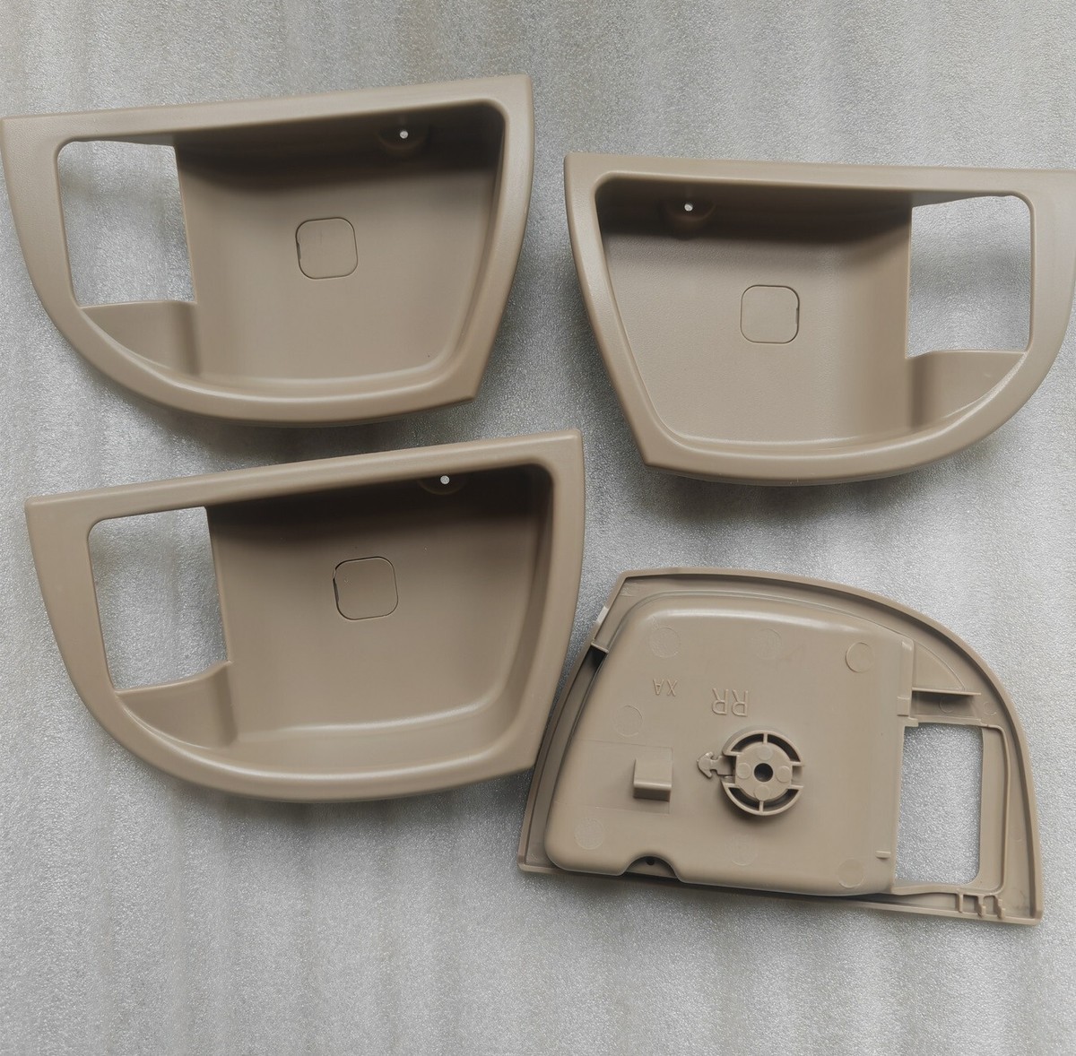 Set 4 Inside Door Handle Trim Cover Left Right Beige for Hyundai