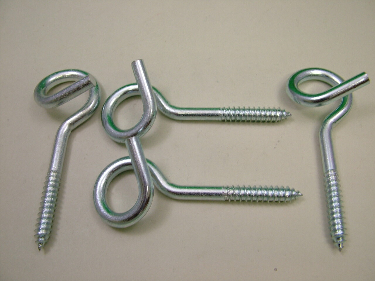 4 x Large screw in swing hooks pigtail hammock hanging basket hook 120mm long