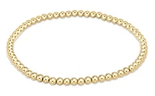 Enewton 14kt Gold-filled Classic 3mm Beads Stretch Stacked Bracelet Jewelry New