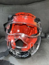 ATA Macho Red Foam Headgear W/ Shield Taekwondo Martial Arts Karate Sparring  L