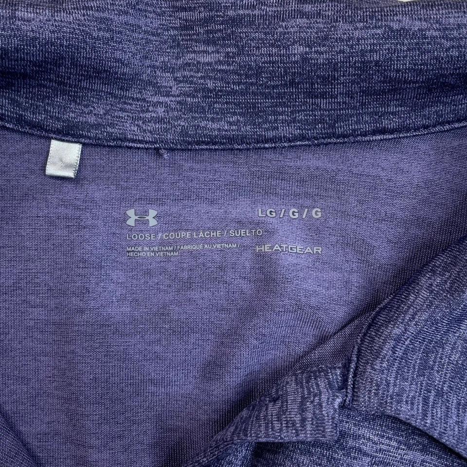 Under Armour Sleeveless Golf Polo Shirt Purple Womens Large - Image 3 of 4