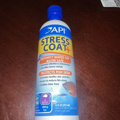 API Stress Coat Aquarium Tap Water Conditioner Changer Cleaner Fish Safe 16oz.