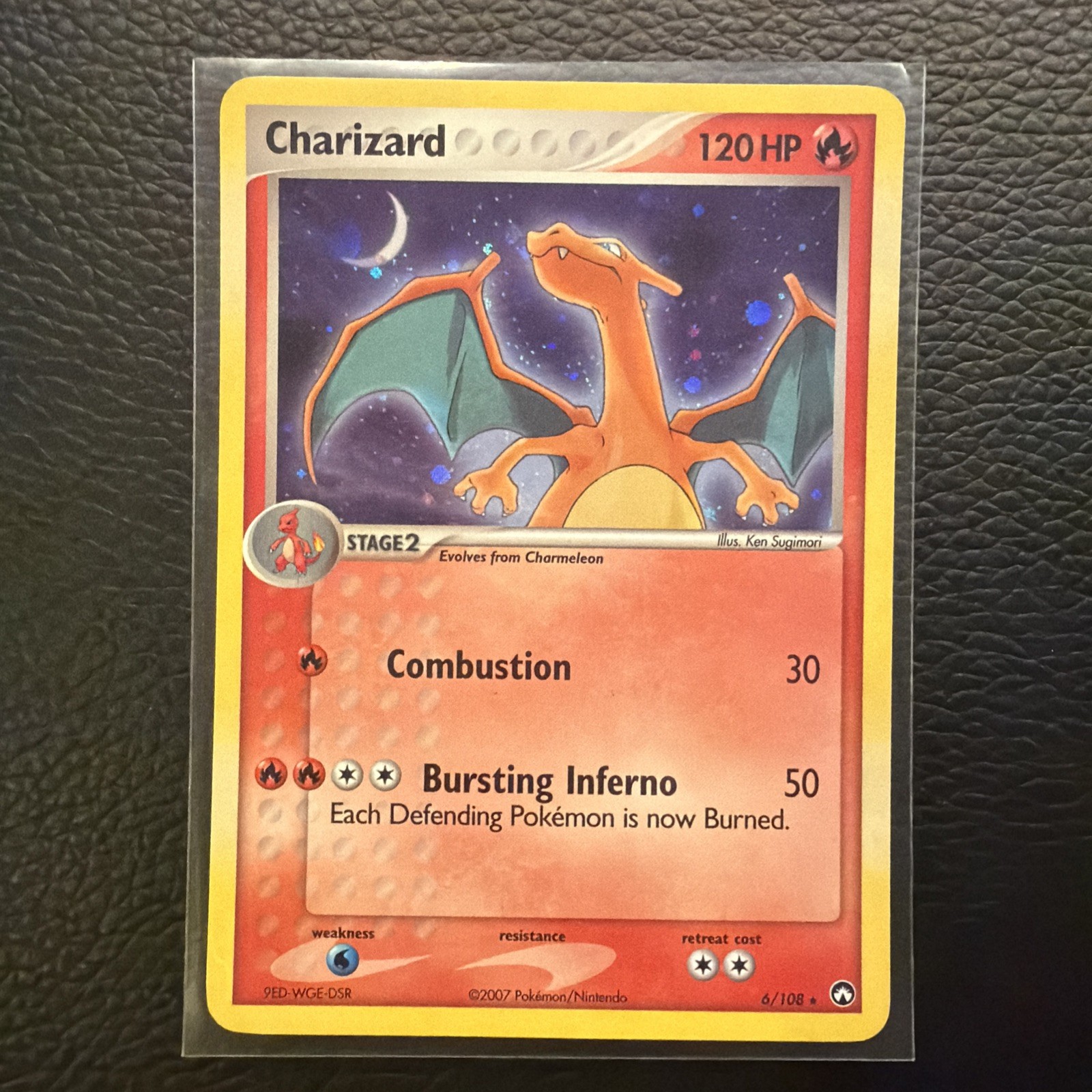 Pokemon TCG Charizard 6/108 EX Power Keepers Holo Rare 120 HP 2007