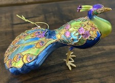 Vintage Peacock Ornament Christmas