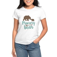 CafePress Mommy Bear Women's Classic White T Shirt Women's T-Shirt 35924731 