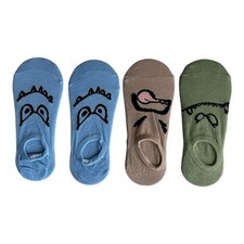 Women  s Cute Cartoon No-Show Socks Set of 4 