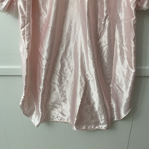 Pink Satin Midi Dress – Y2K Party Cocktail Slip Fairycore Glam Sz M - Picture 6 of 12