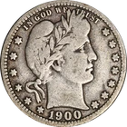 1900-O Barber Quarter