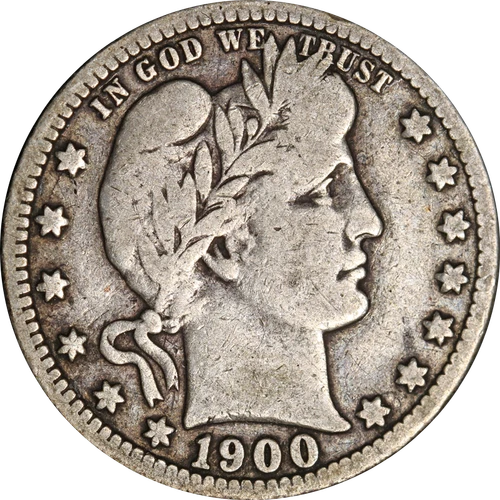 1900-O Barber Quarter