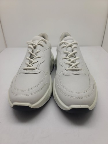 Ecco Chunky Sneaker Womens White Leather Sneakers Size 38 US 7 - 7.5 Excellent - Picture 6 of 11