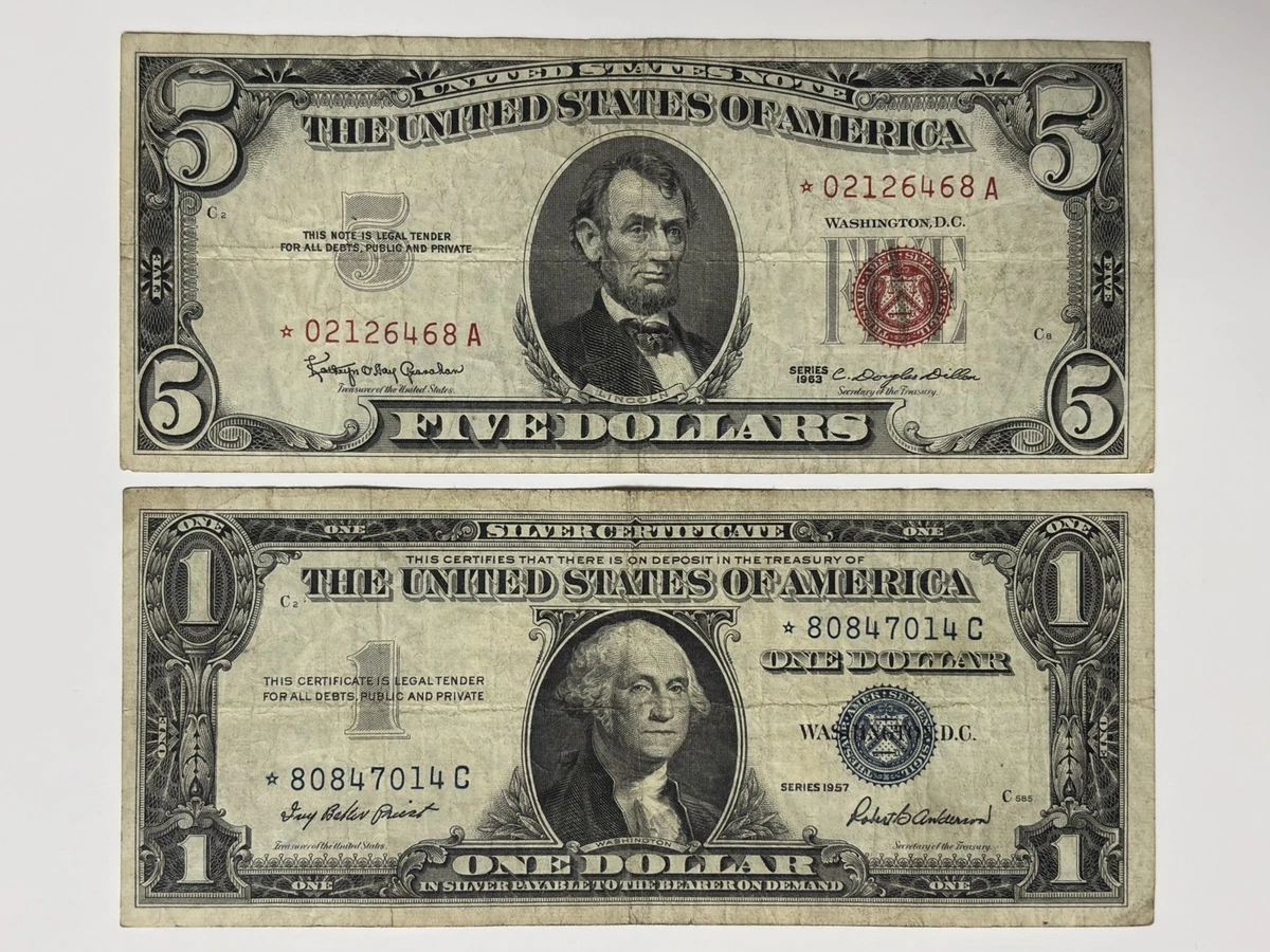 $5 1957 US Small Size Paper Money Notes for sale | eBay