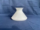 Antique Cone Milk Glass Student Shade 6" Oil Lamp Hurricane White Opal