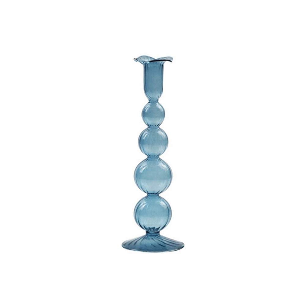 Romantic Glass Candle Holder Vintage Glass Candlestick Hydroponic8356