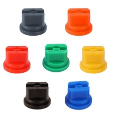 7pcs Flat Fan 0.58 inches, orange, green, yellow, blue, red, brown, gray
