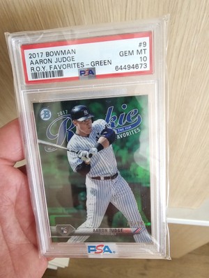 2017 Bowman - Chrome Roy Favorites Aaron Judge #ROYF-9 Green