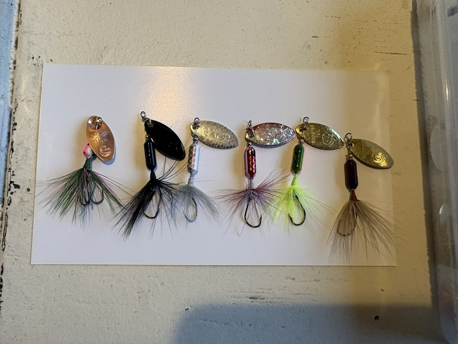 Rooster Tail Pack spinners. Lot of 3: each lot has 1/16oz - 5 single hooks + 1   - Image 2