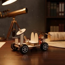 Wooden Mechanical Building Toys Mars Base Exploration Vehicle for Teens Kids
